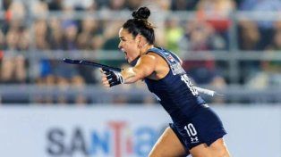María José Granatto anotó uno de los goles de Las Leonas.