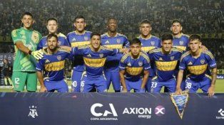 Los jugadores de Boca por Copa Argentina.