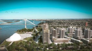 Los terrenos donde se proyecta el emplazamiento del Puerto de la Música, un proyecto que hermanará a Granadero Baigorria con Rosario.