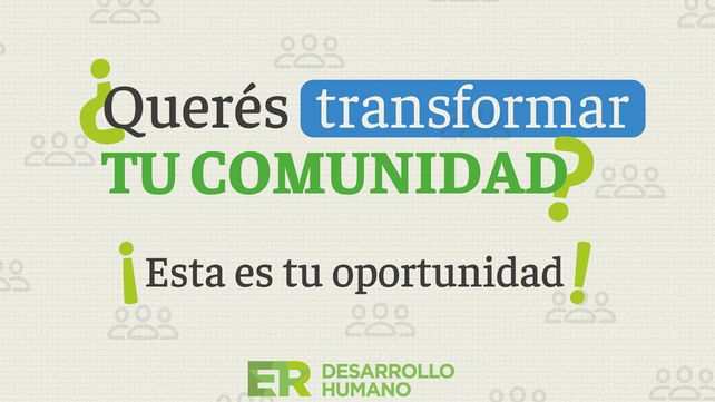 Entre Ríos abrió convocatoria para financiar proyectos comunitarios