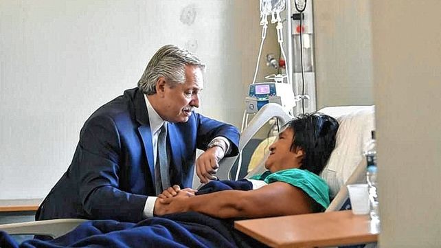Alberto Fernández visitó a Milagro Sala, internada en Jujuy