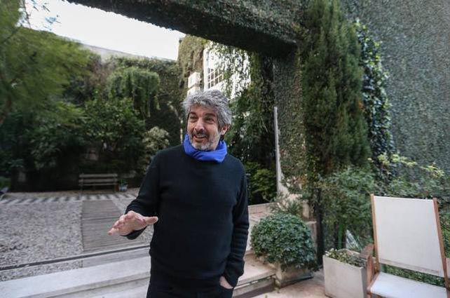 Contento. El actor desplegó su carisma en una rueda de prensa que dio ayer.
