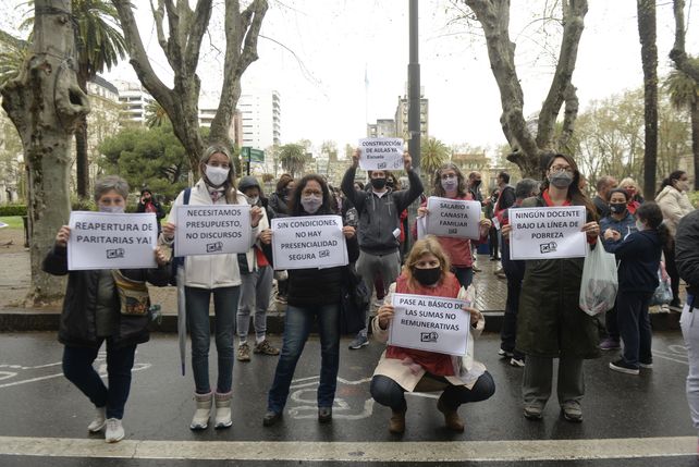 Movilización docente.