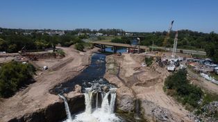Cascada del arroyo Saladillo: un avance clave para frenar su retroceso