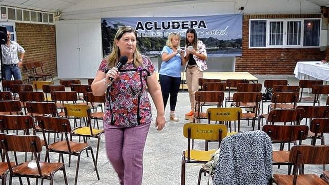 Marita Correa dirigente de ACLUDEPA