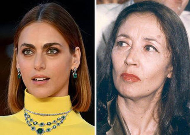 La actriz Miriam Leone (izquierda)