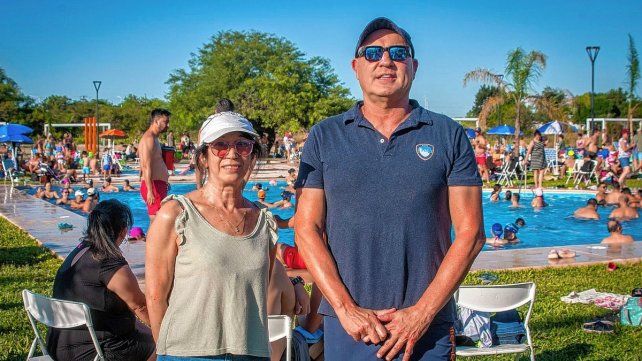 La vice de Rowing Lidia Godoy y el presidente
