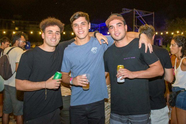 Juan Hancevich, Manuel Santi y Augusto Voss.