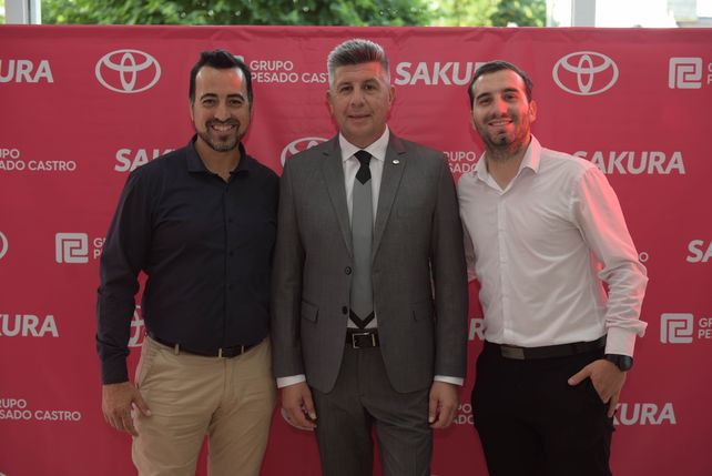 Daniel Bovier, Cristian Tell y Franco Pecorini.