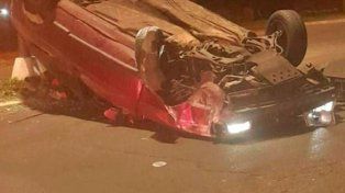 Concordia: un hombre fue hospitalizado tras chocar contra un cantero