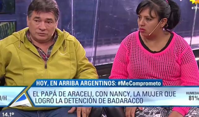 El papá de Araceli conoció a Nancy y agradeció la valentía de identificar a Badaracco