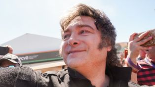 Salvo que sean masoquistas, el país tendría que quedar pintado de violeta”, dijo Milei.