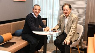 Javkin y el embajador de Japón.&nbsp;