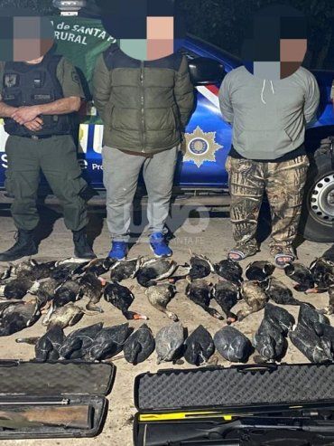 Otro hecho de caza ilegal en Santa Fe, esta vez en zona de islas de Santa Rosa de Calchines: cayeron dos cazadores correntinos