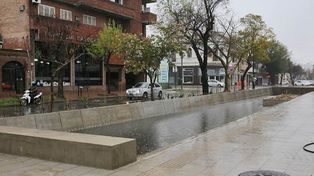 Se instaló una estación de bombeo en Avenida Freyre y Catamarca