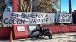 Clima pesado: banderas amenazantes contra la dirigencia de Colón