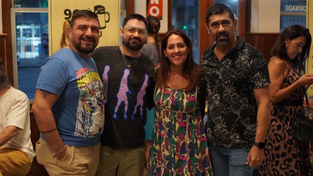 Amigos en el festejo