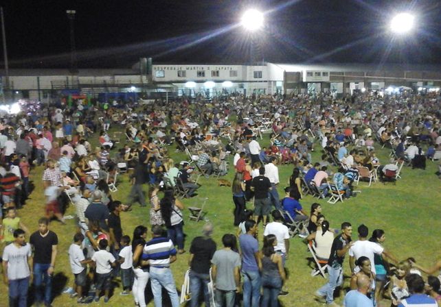 Ambiente familiar. Fueron tres noches a pura diversión y alegría en el predio de club Unión.