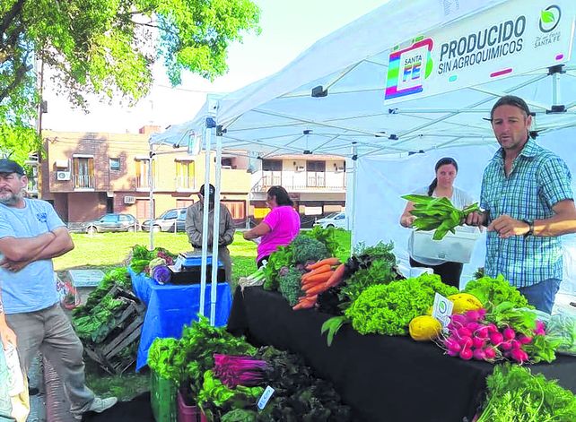 Producción y consumo. La comercialización de alimentos saludables moviliza la economía popular.