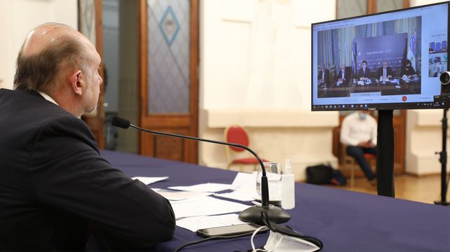Perotti mantuvo un encuentro virtual con el presidente Alberto Fernández