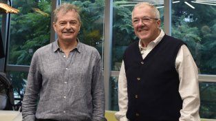 Dos de los tres socios fundadores de la constructora. Los arquitectos Daniel Verger y Ángel Seggiaro.