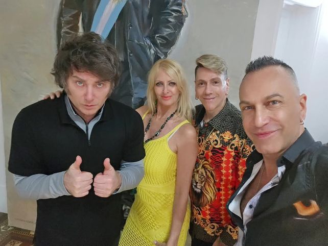 Nos fuimos a las 2.30: la intimidad de la cena de Roberto Piazza, su marido, Javier Milei y Yuyito González