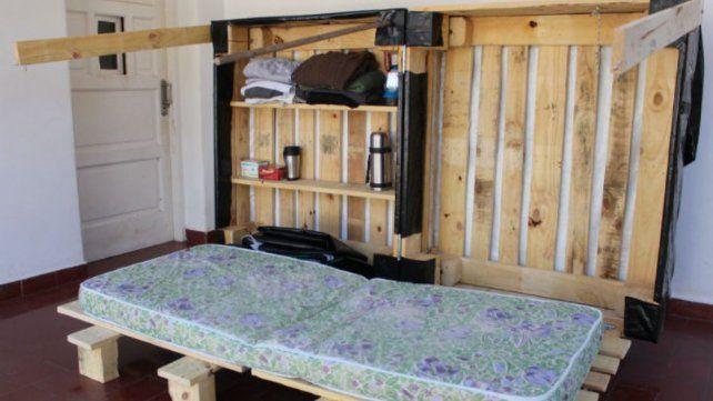 Entrerriano inventó un refugio portátil para personas en situación de calle