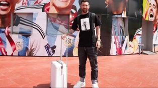 Lionel Messi llegó el lunes para sumarse a la selección de cara a la doble fecha de Eliminatorias.