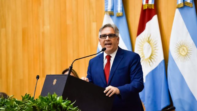 Conexión con el gobierno nacional. El gobernador cordobés Martín Llaryora.&nbsp;