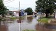 El agua queda estancada depués de la lluvia. El agua queda estancada depués de la lluvia.