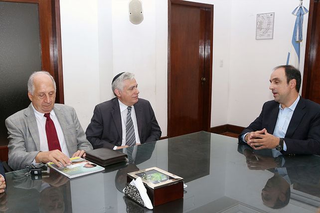 El Intendente recibió al nuevo rabino de la comunidad judía de Santa Fe