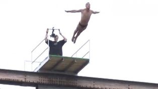 Un deportista esloveno murió tras realizar un salto desde un puente