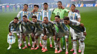 Los once de Argentina que Lionel Scaloni puso desde el arranque para jugar ante Egipto.