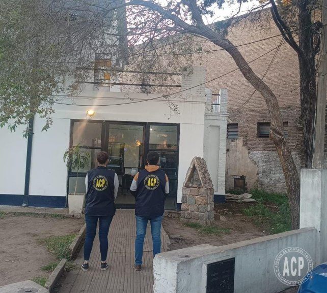 El procedimiento de la Agencia de Control Policial se hizo en la seccional 10ª.