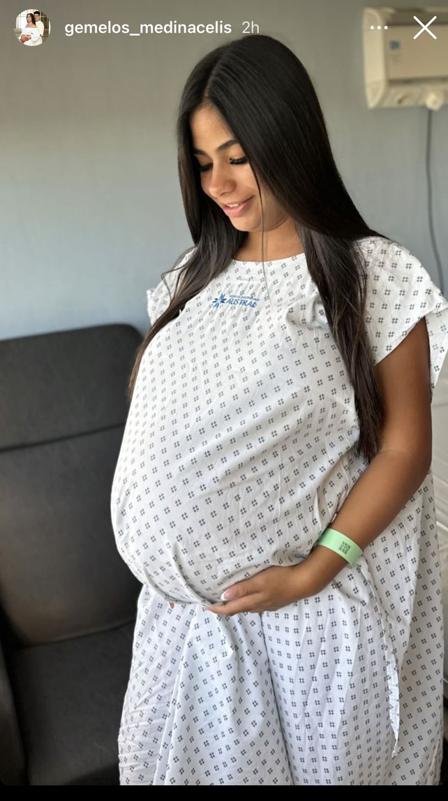 Nacieron Aimé y Laia, las gemelas de Daniela Celis y Thiago Medina