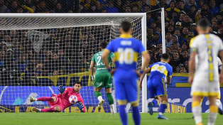 El arquero e Boca, Rossi, y un especialista en los penales.