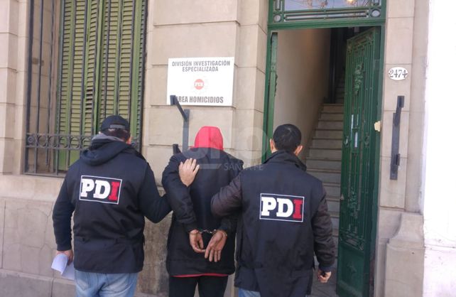 El detenido en barrio San Agustín.