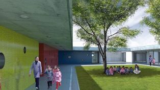 Las Flores: avanza a buen ritmo la construcción del Jardín Municipal