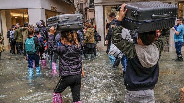 Las peores inundaciones en la última década en Venecia