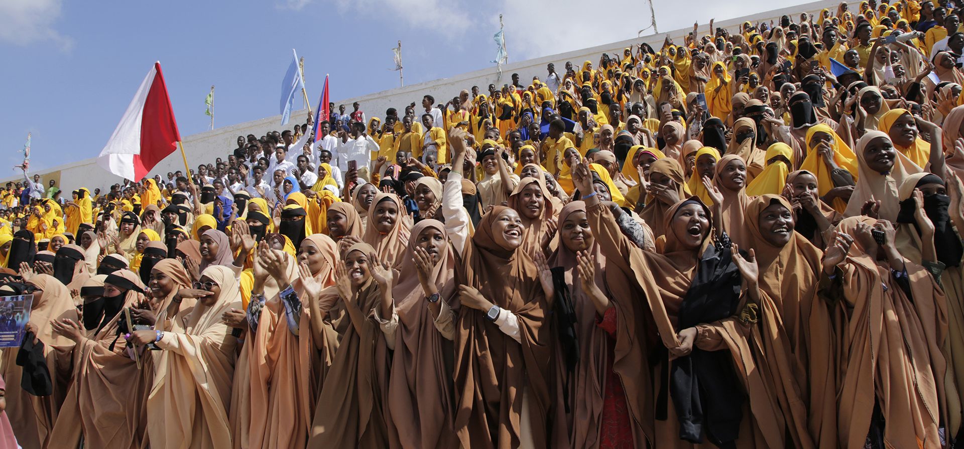 Miles de personas asisten a una manifestación de protesta en Mogadiscio, Somalia, el miércoles 3 de enero de 2024.(Foto AP/Farah Abdi Warsameh) Miles de personas asisten a una manifestación de protesta en Mogadiscio, Somalia, el miércoles 3 de enero de 2024.(Foto AP/Farah Abdi Warsameh)
