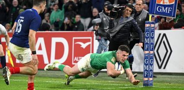Irlanda goleó a Francia por 38-17 y es candidato a repetir en el Seis Naciones