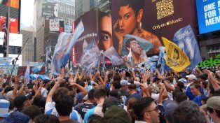 El banderazo argentino en Nueva York.