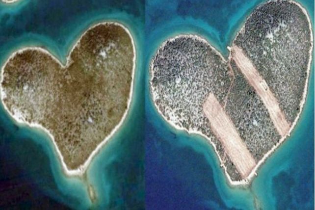 El misterio de la isla del corazón que un día se rompió
