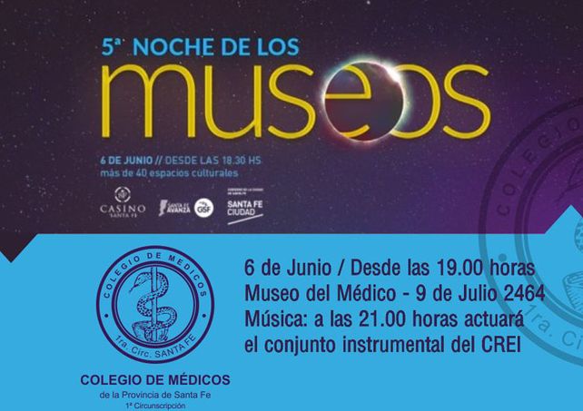 El Colegio de Médicos participa de La Noche de los Museos