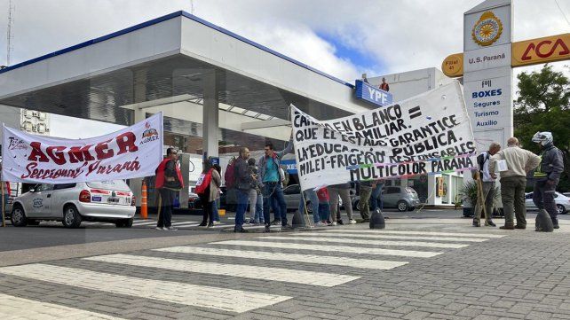 Agmer paró en el marco de la medida de Ctera en reclamo de paritarias