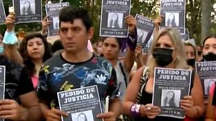 Cristian Acosta y su hermano mellizo encabezaron la marcha para pedir justicia por el femicidio de Celia.