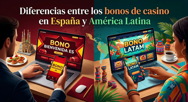 Diferencias entre los bonos de casino en España y América Latina