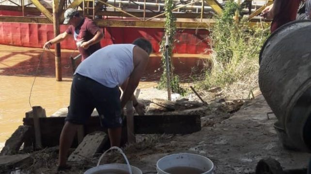 Miembros de la comunidad de El Espinillo