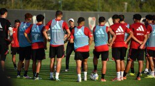 River entrenó bajo las ordenes de Marcelo Escudero.