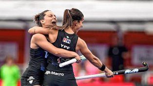 Las Leonas vencieron 3-2 a Alemania y quedaron a un paso de la clasificación